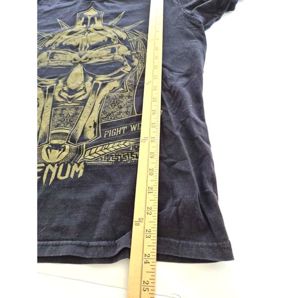 Venum Gladiator Mens Tee Size Small Black Gold Universal Fight Wear Short Sleeve - Picture 8 of 8